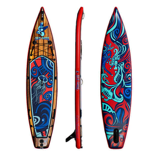 Carta Marina 2021 iSUP ( front, side, and rear views) - Top-rated inflatable paddle board canada