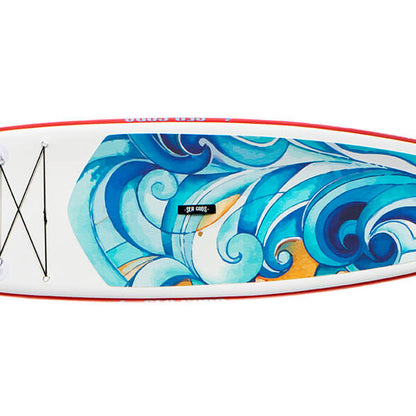 Elemental Wave Ten6  high traction Eva deck pad and custom wave graphics.