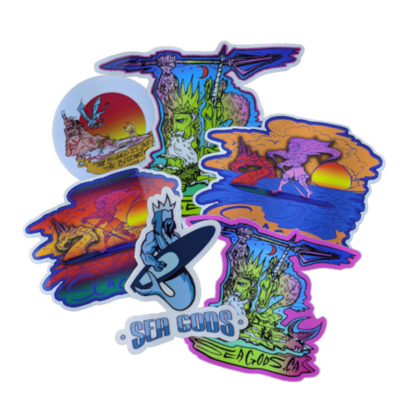 White Rock Sea Gods Sticker