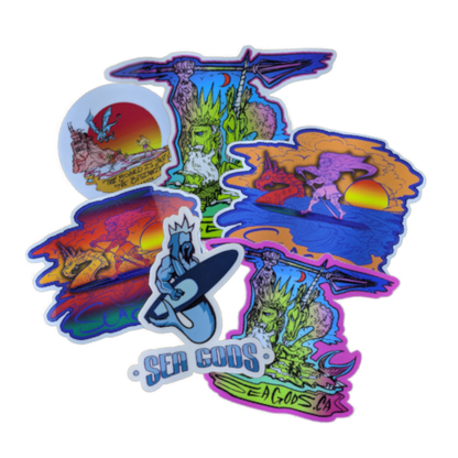 White Rock Sea Gods Sticker