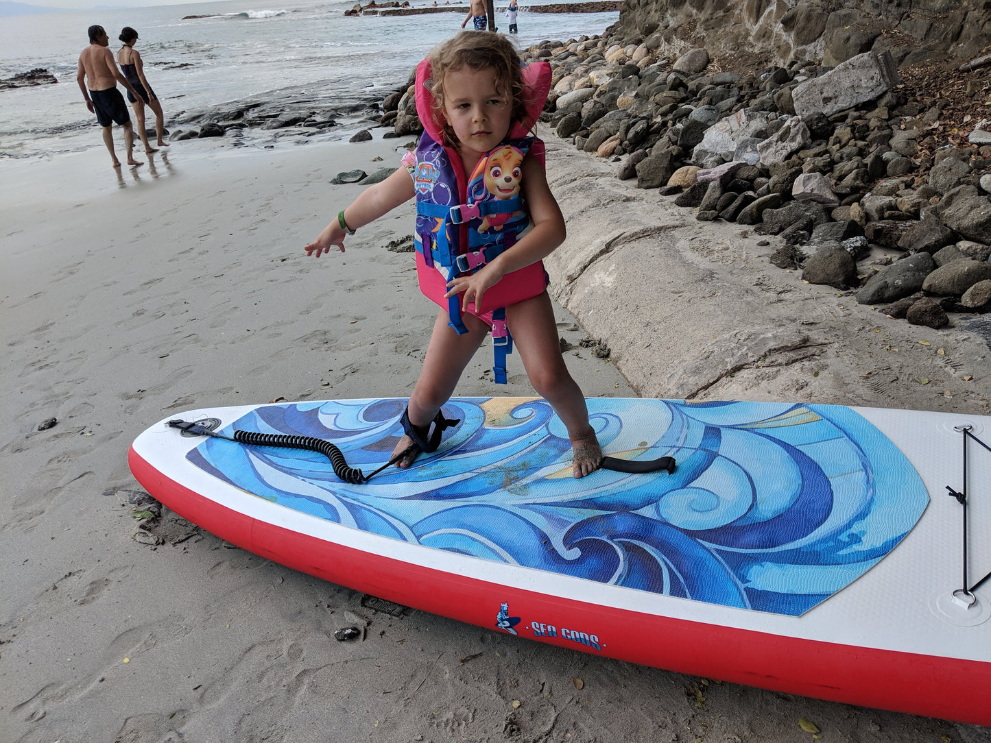 Action Photo in Beach Water Ocean - Elemental Wave Ten6 Inflatable Paddle board by Saa Gods 